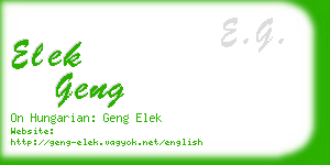 elek geng business card